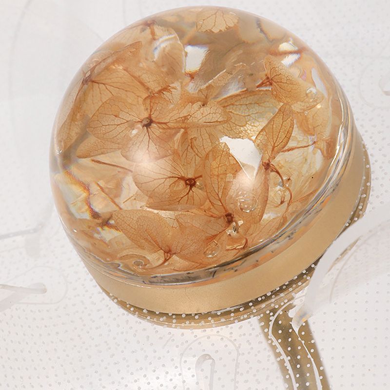 Modern Wall Sconce Flower Wall Light Fixture with Acrylic and Metal for Bedroom