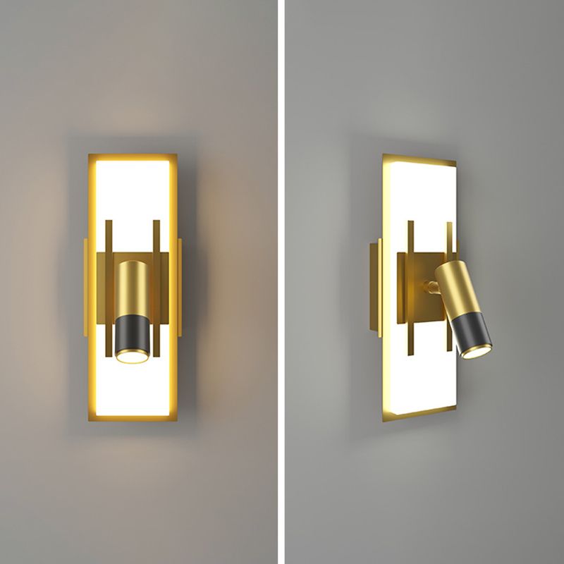 Nordic Metal Wall Light Geometric LED Reading Wall Sconce for Living Room