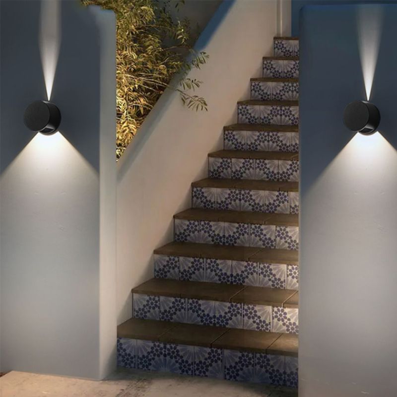 Nordic Style Aluminum Wall Light Circle Shape LED Wall Lamp for Outdoor