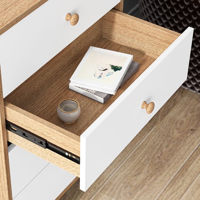 Modern Engineered Wood Buffet Sideboard Dining Room Buffet Server