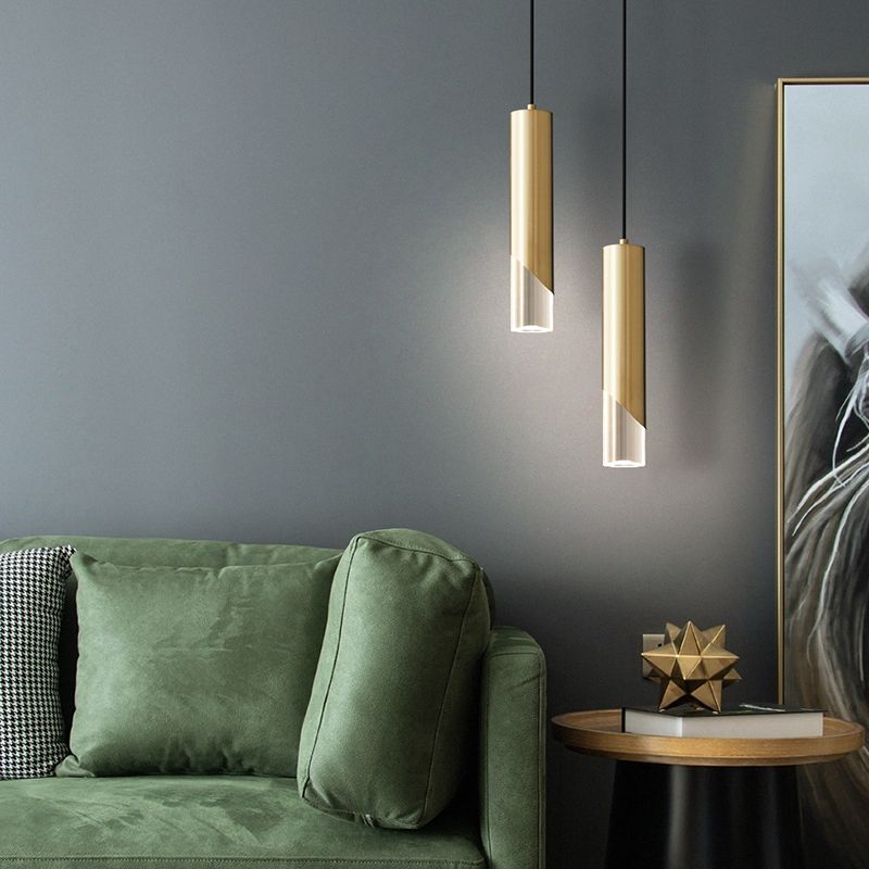 Altura ajustable colgante metal luz colgante de colgante contemporáneo iluminación para dormitorio