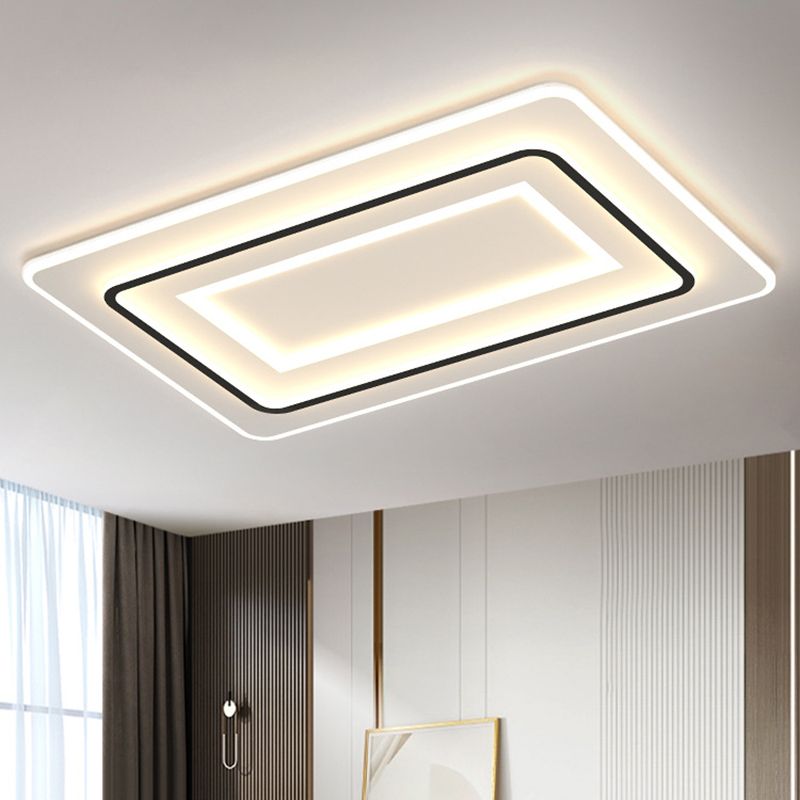 Modern Style Geometrical Flush Ceiling Lights 1-Light Acrylic Flush Mount Led Fixture
