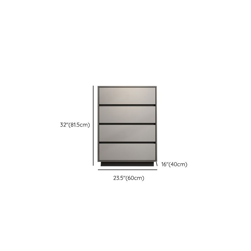 15.6-inch Width Stone Dresser Classic Glam Storage Chest Dresser with 4/5 Drawers