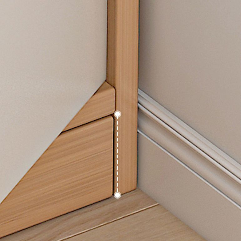 Contemporary Freestanding Home Wardrobe Closet Engineered Wood Wardrobe Armoire