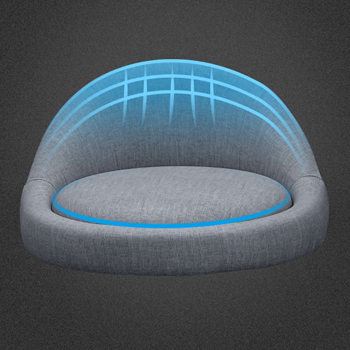 Scandinavian Upholstered Footrest Barstool Matte Finish Wood Bristol Stool