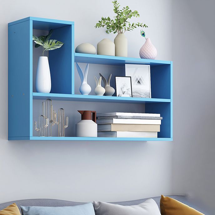 Wall Mounted Bookshelf Scandinavian Style Bookcase for Home Study Room