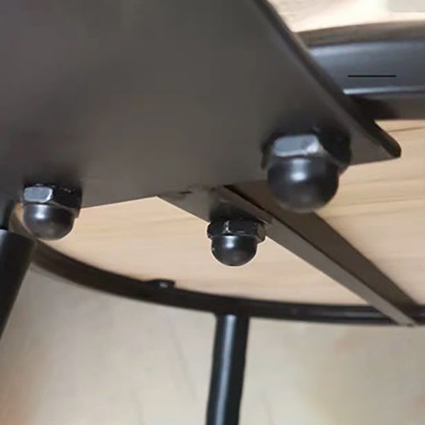 Industrial Armless Backrest Counter Stool Iron Dining Room Bar Stool with Pedal