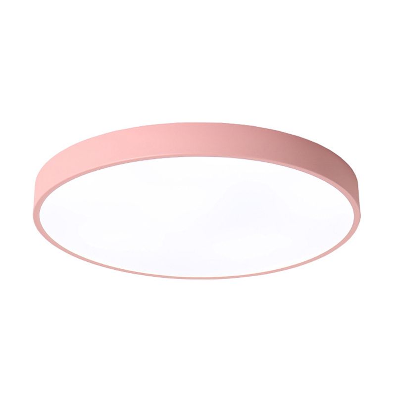 Nordic Style Metal Flush Mount Ceiling Lamp Round Shape LED Flush Mount Lighting for Bedroom