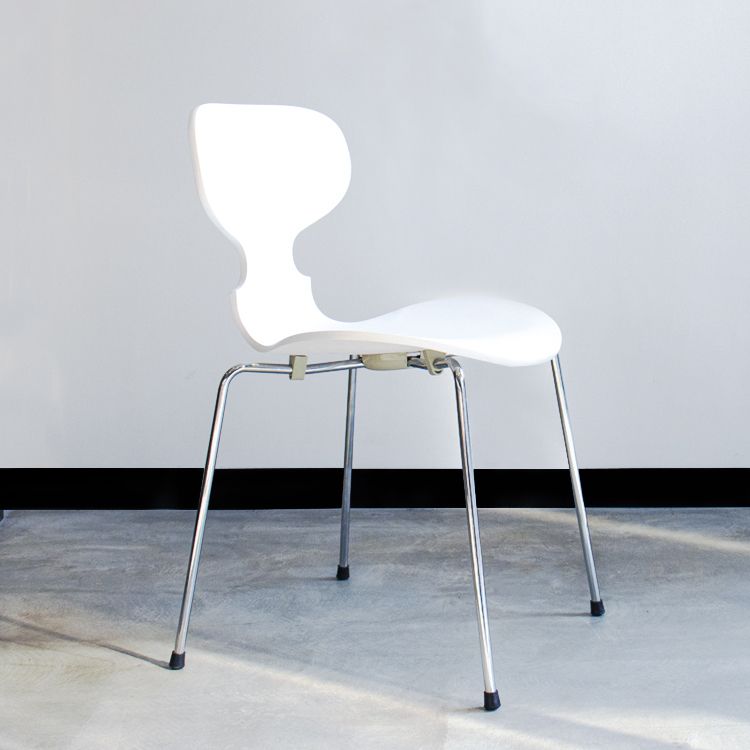 Stackable Armless Dining Chairs Contemporary Low Back Dining Side Chair