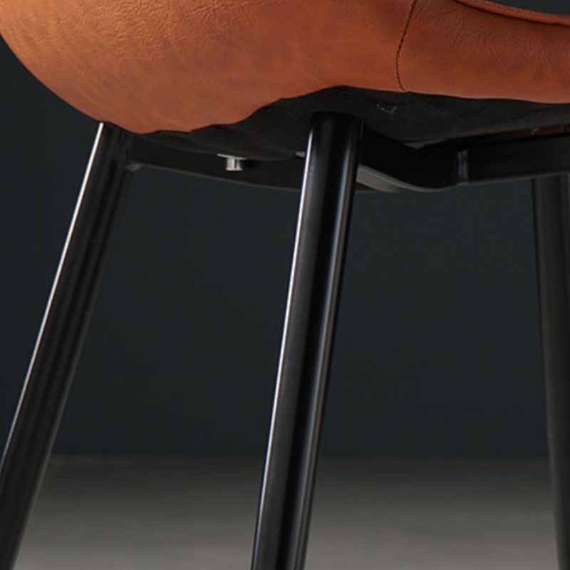 Nordic Metal Dining Chairs Dining Armless Side Chairs for Kitchen