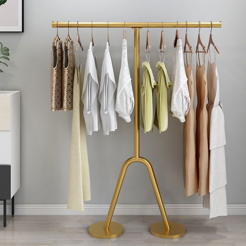 Glam Entryway Kit Metal Framed Hanging Rail Entry Hall Tree for Living Room