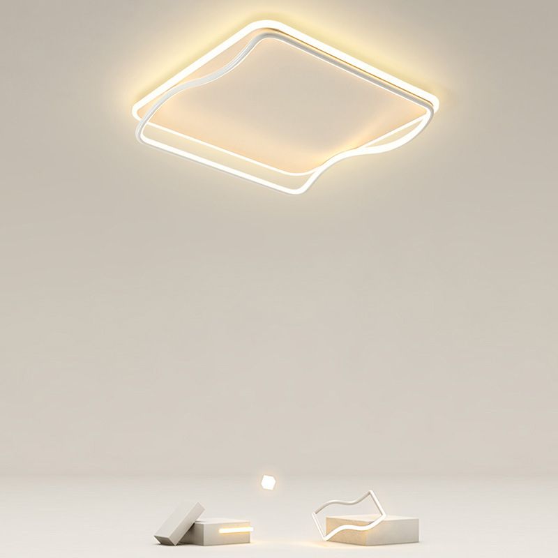 Modern LED Flush Mount Massimale Luce Simplicity Linear Massimale Montaggio Lampada
