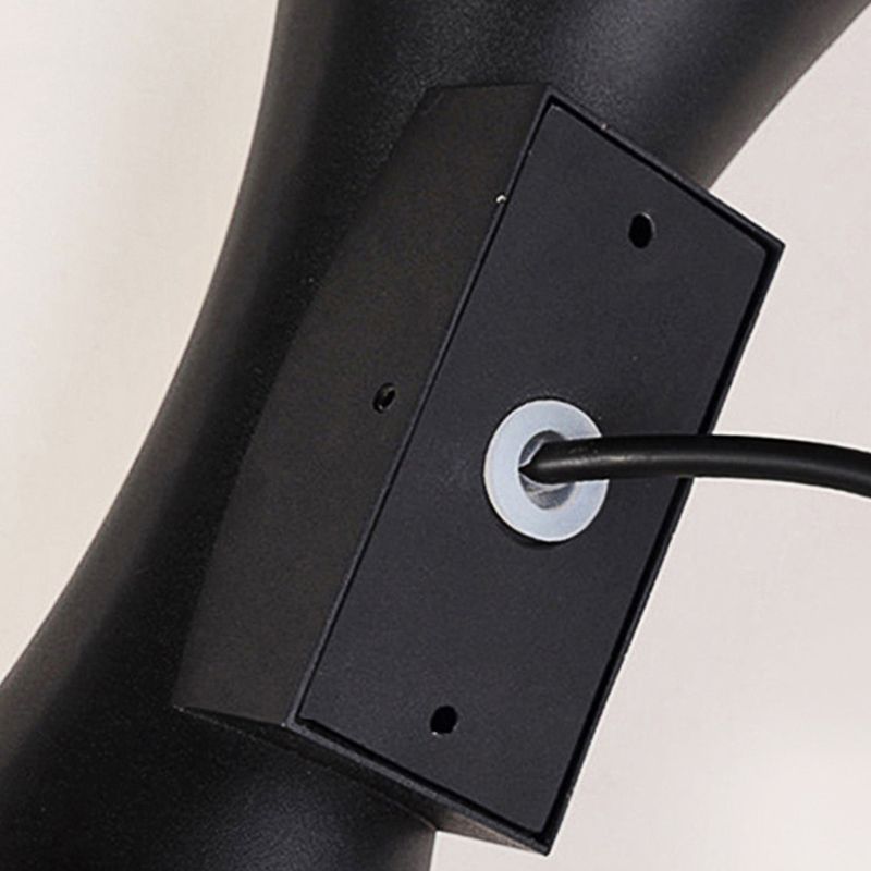 Courte de mur en forme de sablier en aluminium Courté postmoderne a conduit à la lumière