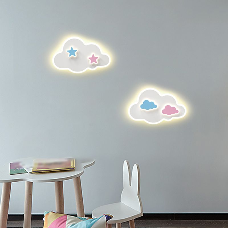 Metal Wall Sconce Lighting Kids Style LED Wall Mounted Lighting
