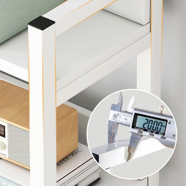 Modern Metal Book Shelf Home Open Back Bookcase with Shelves