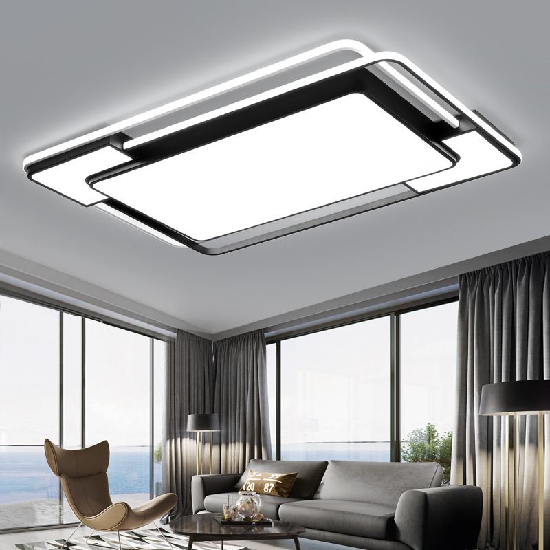 Zwart-wit moderne stijl plafondlamp Geometrie Design Inbouwlamp voor slaapkamer