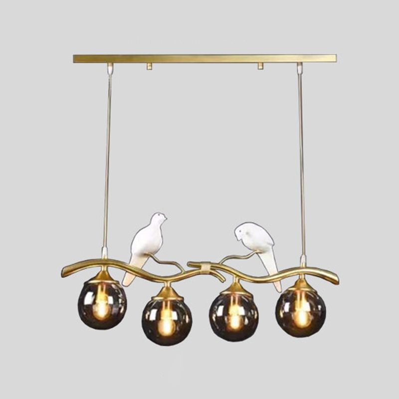 Modern Dining Pendant Light Glass Shade Hanging Light Fixture for Dining Room