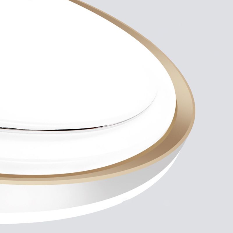 Metal Geometric Flush Mount Fixture Modern Flush Light Fixtures in Gold