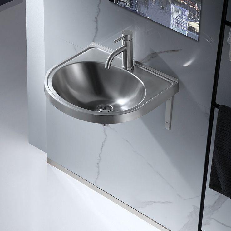 Modern Wall Mount Bathroom Sink Metal Wall Mount Bathroom Sink