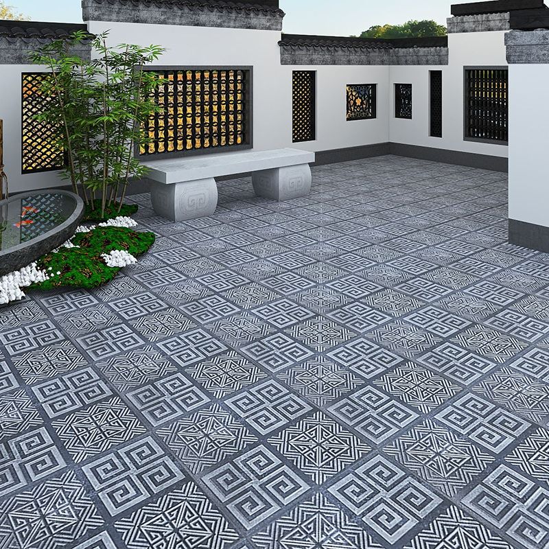 Piastrella per pavimenti per esterni in stile moderno Piastrella per pavimenti vintage con bordo dritto quadrato