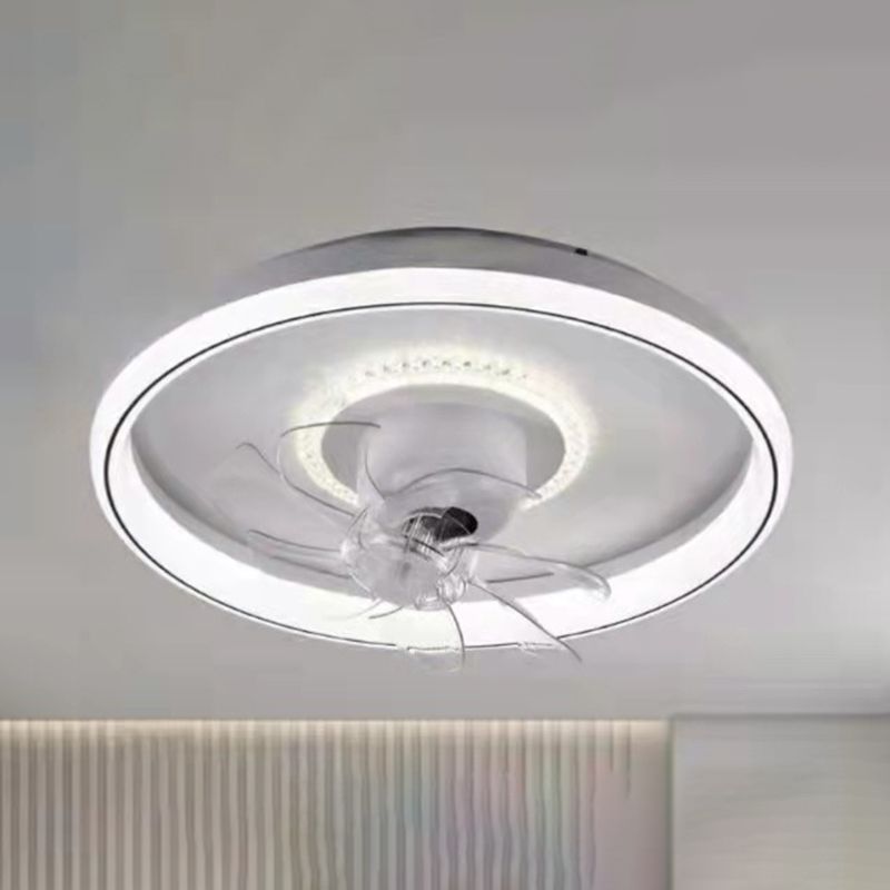 Multi Light Ceiling Fan Light Modern Style Metal Ceiling Fan Light for Living Room