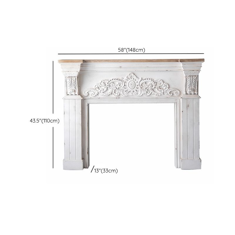 French Country Wood Console Table Rectangle Console Sofa Table for Hall