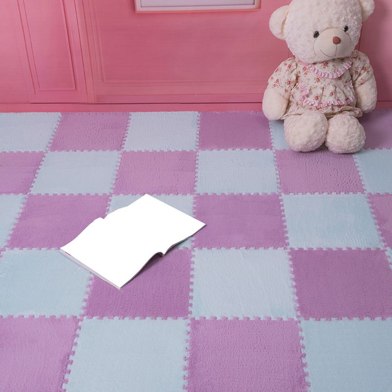 Modern Carpet Tiles Interlocking Square Color Block Carpet Tiles
