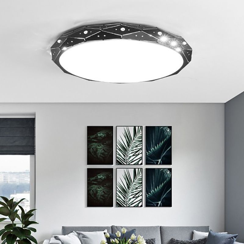 Minimalistische LED flush mount plafond Licht creatieve kleurrijke plafond lamp met acryl schaduw