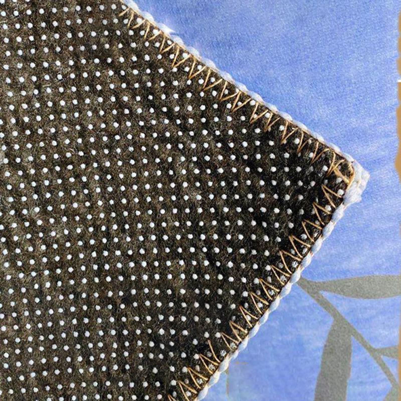 Orange Modern Carpet Polyester Circle Carpet Washable Carpet for Living Room