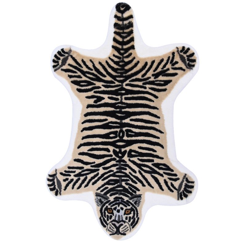 Creative Indoor Rug Funky Animal Print Carpet Friendly Washable Anti-Slip Area Carpet for Home Decor