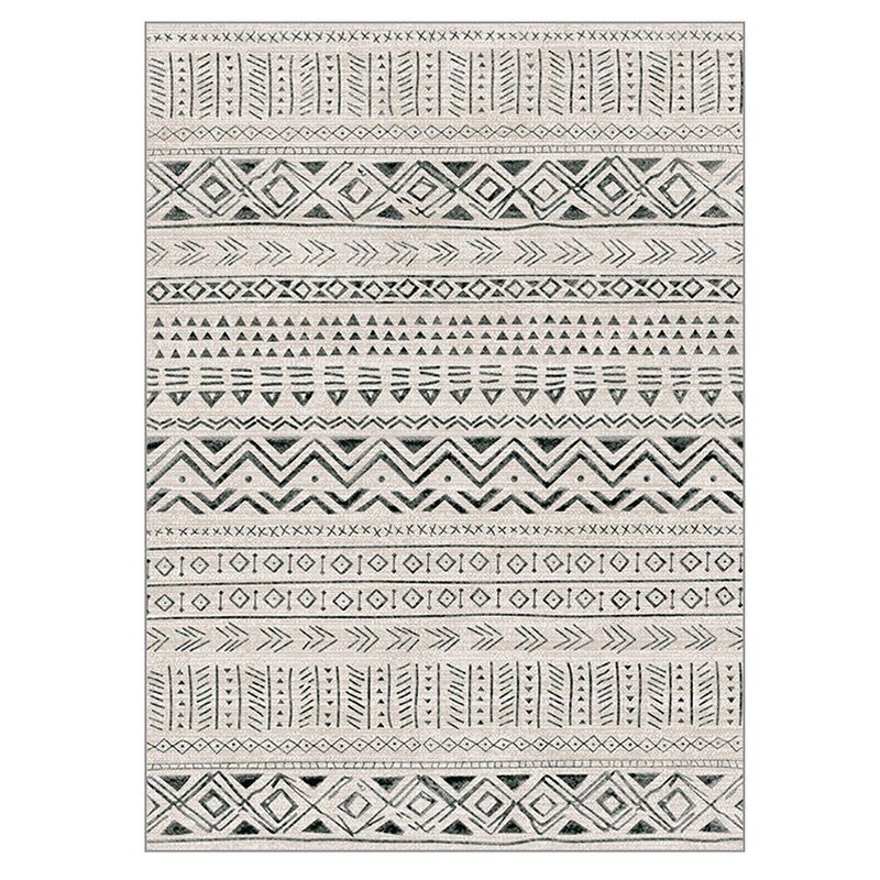 Polka Dots Printed Carpet Bohemian Stain Resistant Area Carpet Rectangle Adults Rug