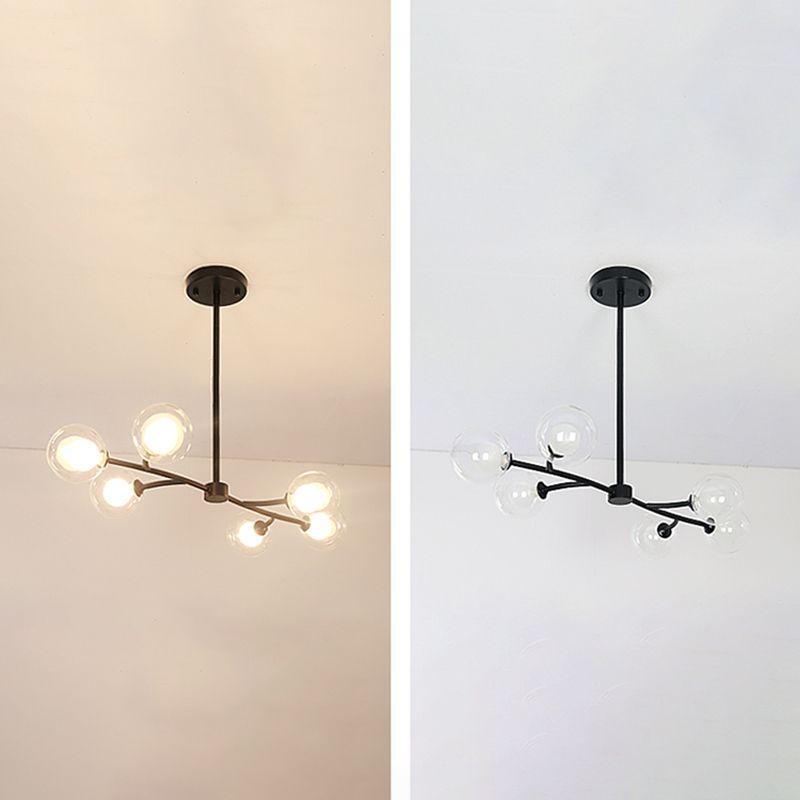 Modern Style Spherical Shape Island Lighting Ideas Glass Island Lighting Fixtures