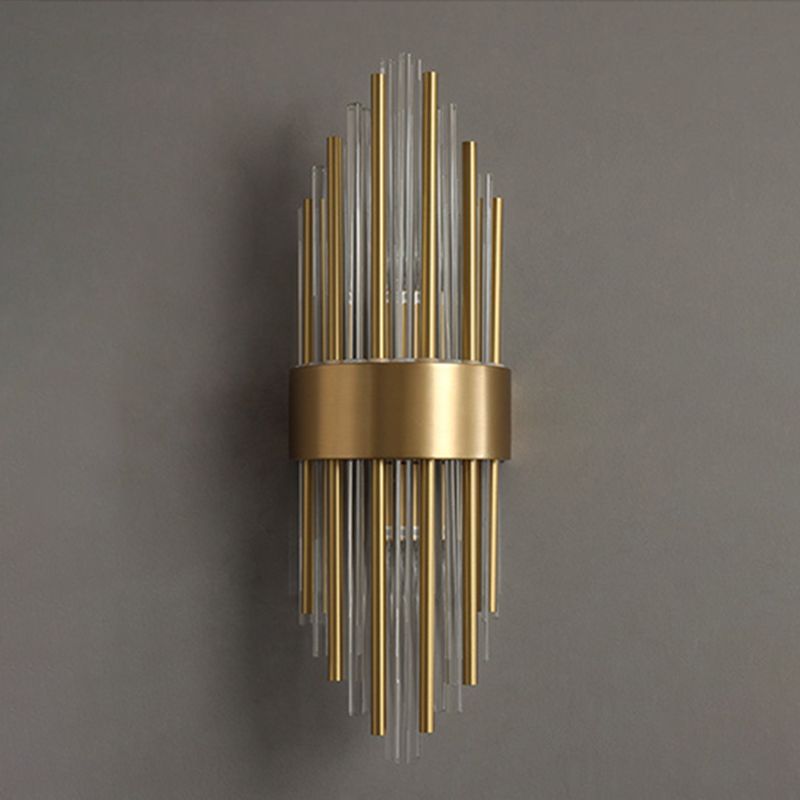 Modern Style Sconce Wall Light 2 Lights Crystal Wall Lamp for Bedroom Dining Room