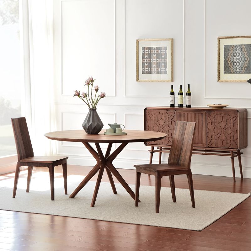 Kitchen Dinner Table Dining Room Round Solid Wood Dining Table