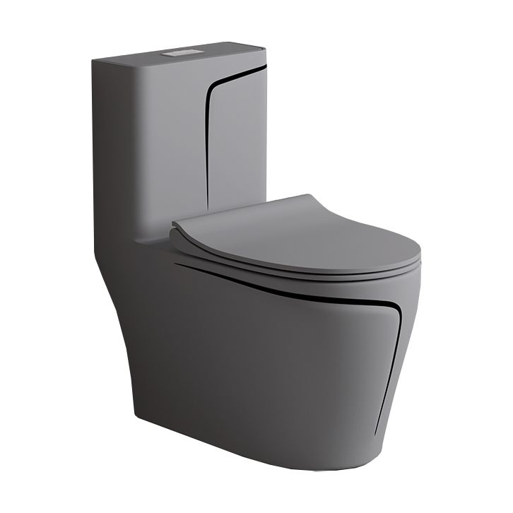 Traditional Floor Mount Toilet Bowl One-Piece Toilet with Slow Close Seat