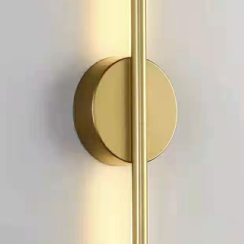 Metal Linear Wall Sconces Contemporary Style 1 Light Wall Light Fixture