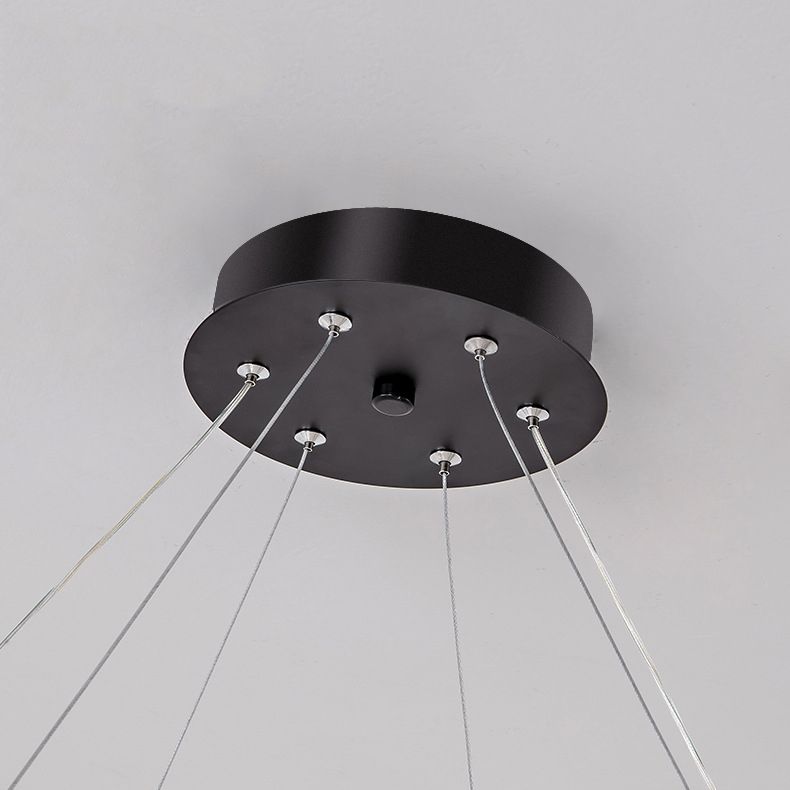 Lámpara de lámpara de metal de forma de U iluminación de lámparas LED modernas para sala de estar