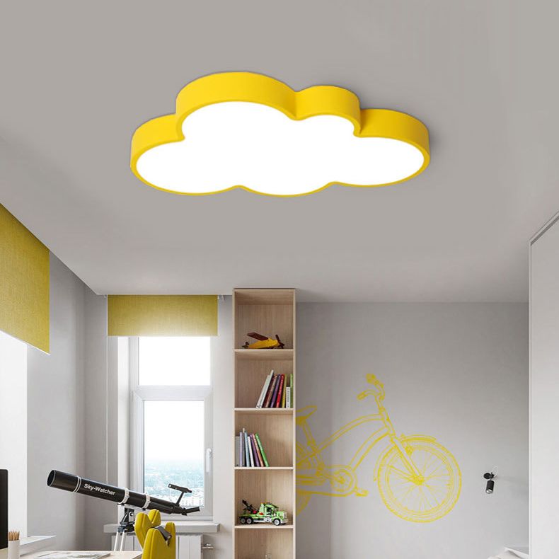 Nuage de nuages Fixtures Macaron Acrylique Fixation du plafond pour la chambre à coucher