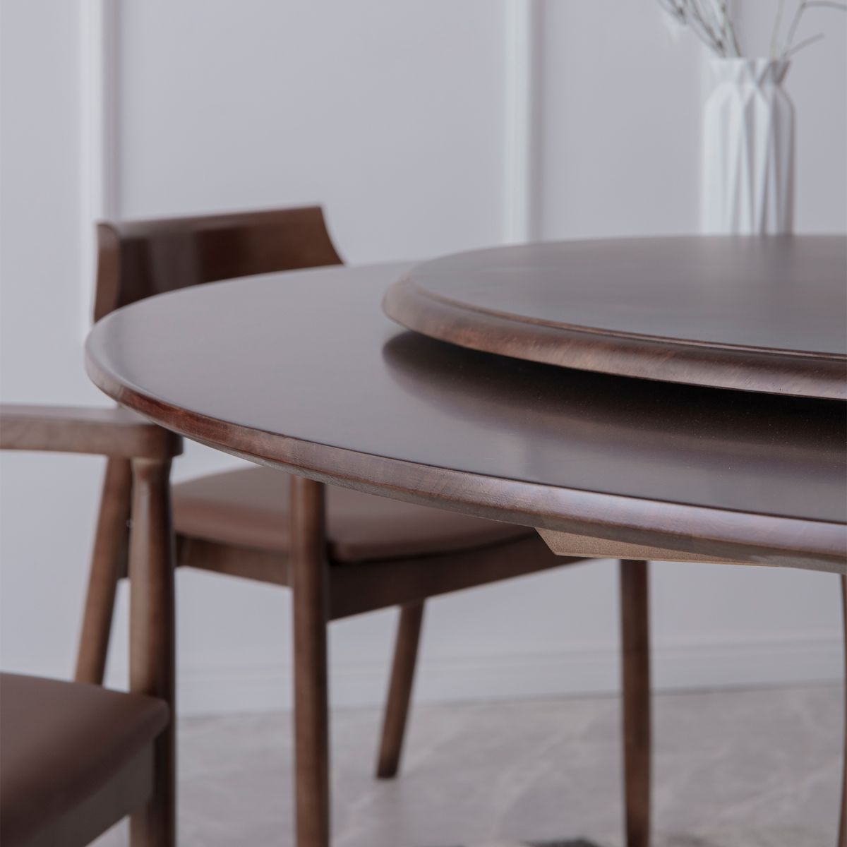 Round Traditional Standard Wood Dining Room Set of Rectangle Shape for Kitchen Table Set