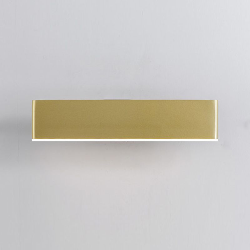 Single Modernism Polished Finish Wall Mounted Sconce Metal LED Wall Light