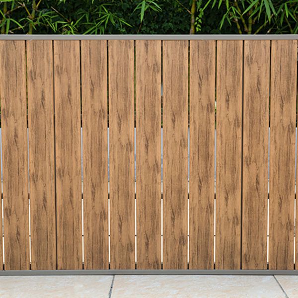 Contemporary Patio Table with Water Resistant Wooden Dining Table