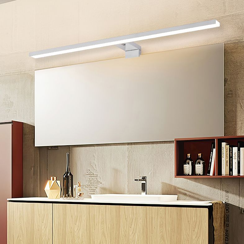 Elongated Vanity Light Fixtures Modern Simplicity Aluminium Wall Mount Lamp for Bathroom