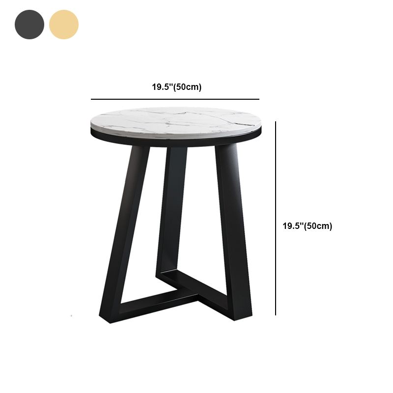 Slate Top Glam Cross Legs Coffee Table Oval Coffee Cocktail Table