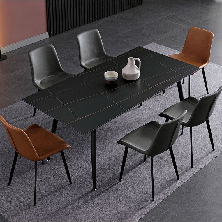 Hedendaagse gesinterde stenen top standaard eettafel rechthoek eettafel voor keuken