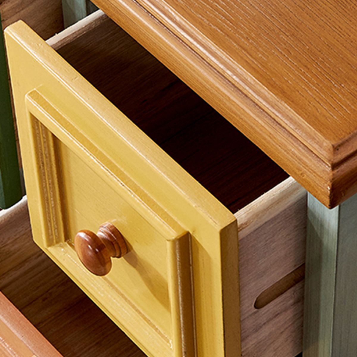 Artificial Wood Storage Chest Vintage Storage Chest Dresser with Drawers