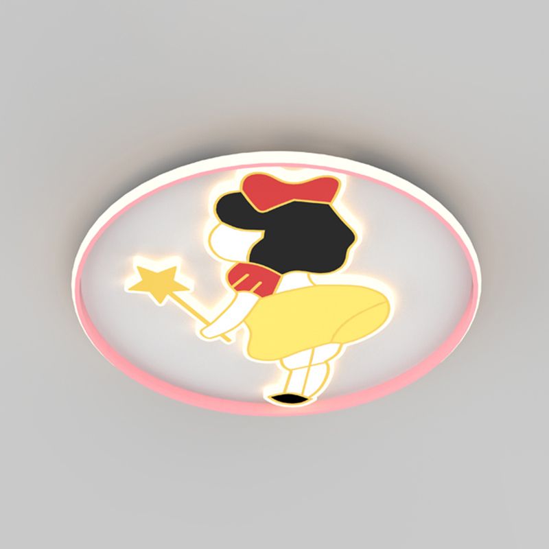 Joli plafonnier de dessin animé, Style moderne et Simple, plafonnier encastré pour chambre à coucher et salon