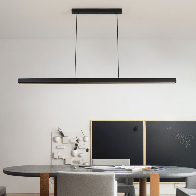 Simple Modern Style LED Hanging Island Pendant Light for Dining Room Living Room