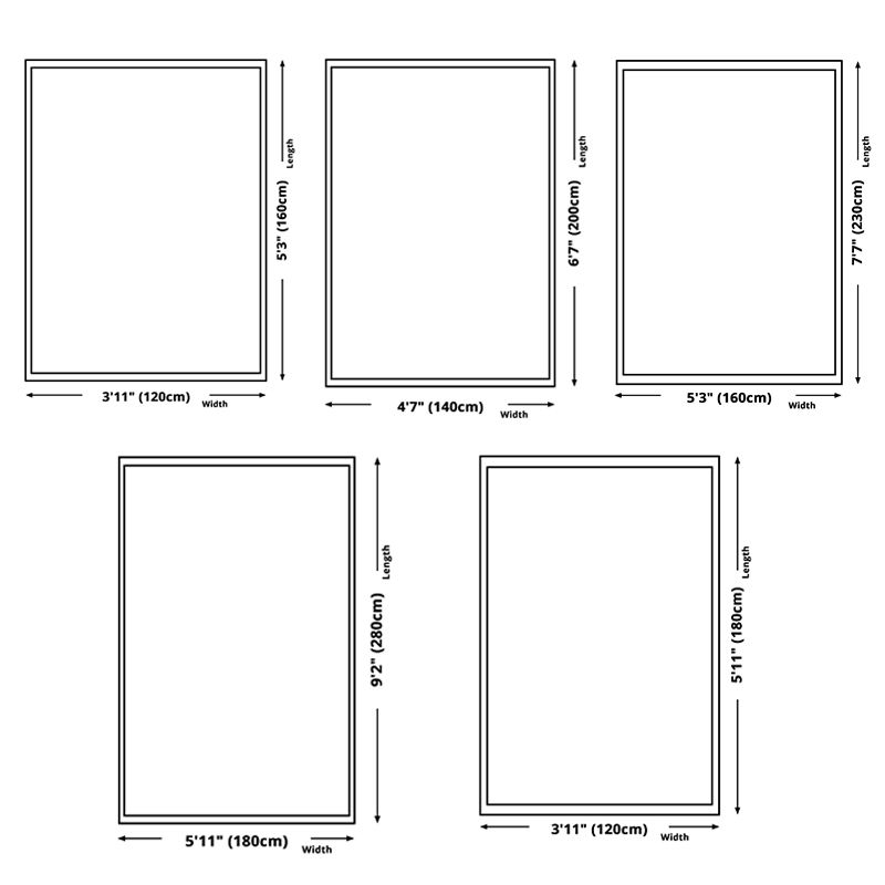 Contemporary Abstract Indoor Rug Trendy Polyester Carpet Non-Slip Backing Rug for Living Room