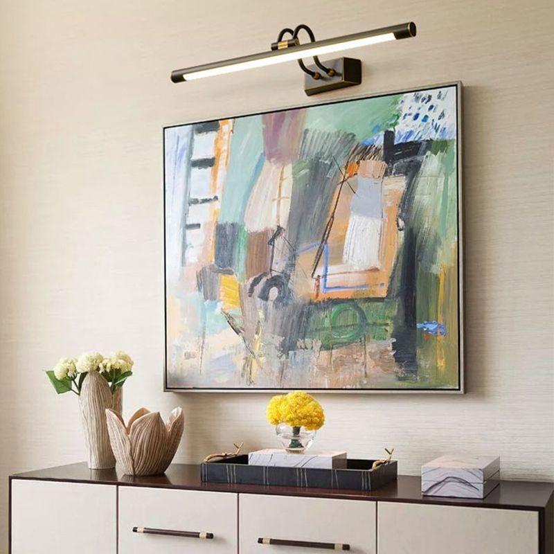 American Style Vanity Light All Copper Vanity Lamp with Acrylic Shade for Bedroom