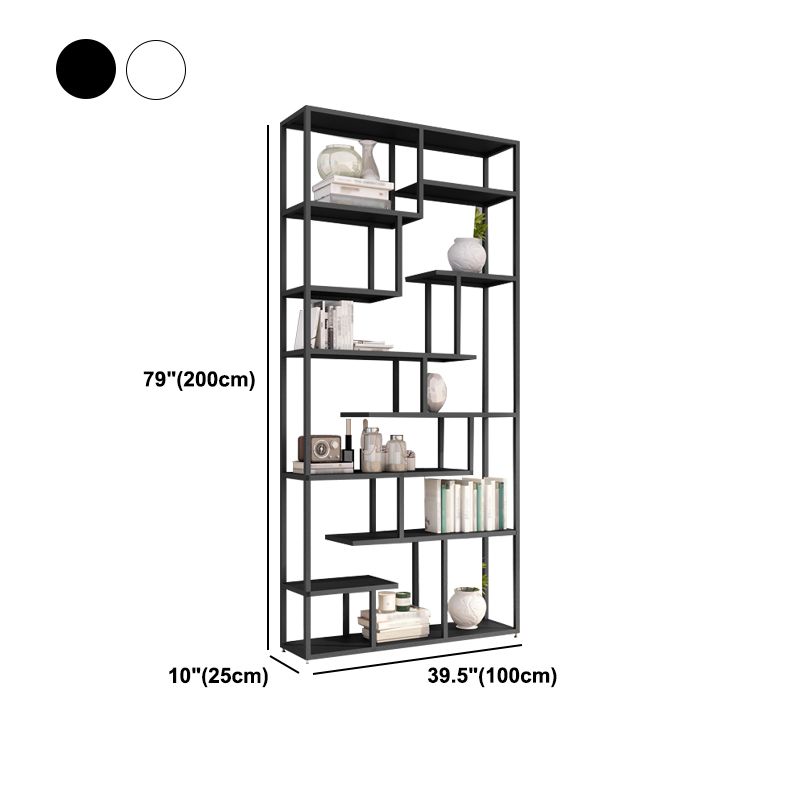 Industrial Metal Etagere Bookshelf Open Iron Bookshelf for Home Office